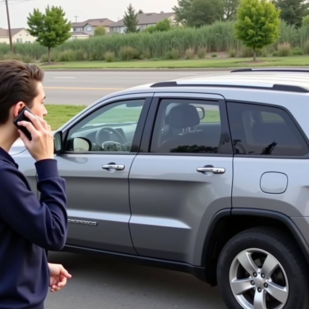 Calling Roadside Assistance for a Jeep Grand Cherokee