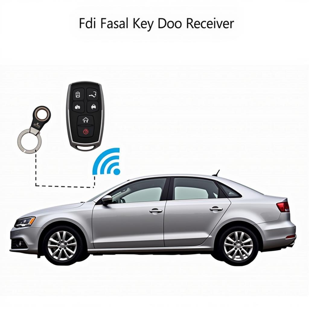 Car Key Fob and Receiver Location