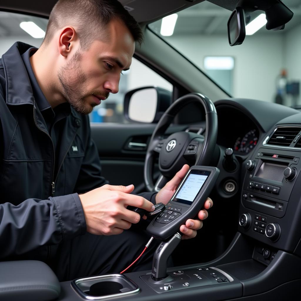 Car Key Fob Diagnostics by Professional