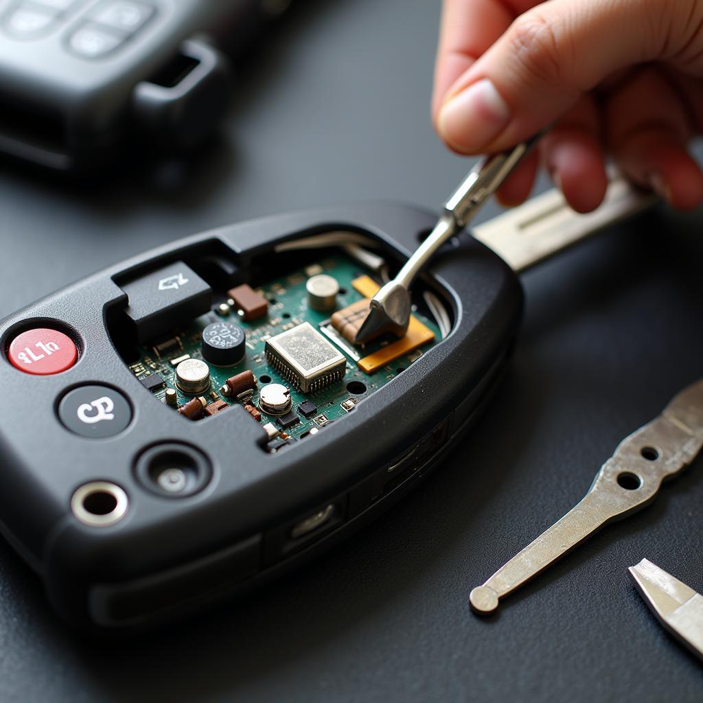 Repairing a Damaged Car Key Fob