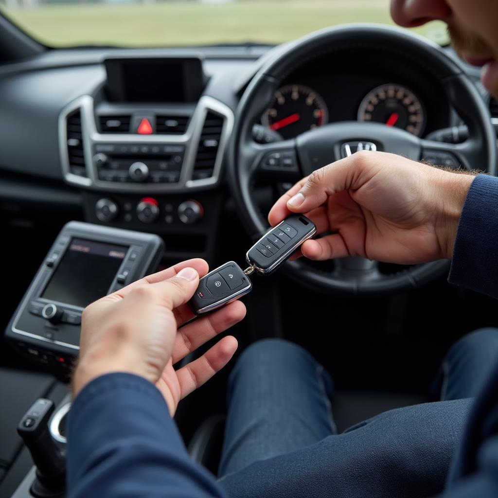 Replacing a Car Key Fob at a Locksmith