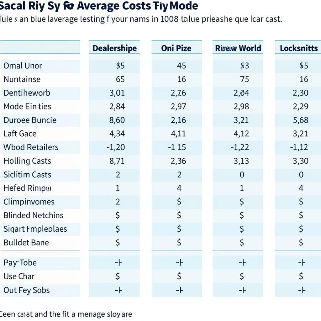 Comparing Car Key Fob Replacement Costs