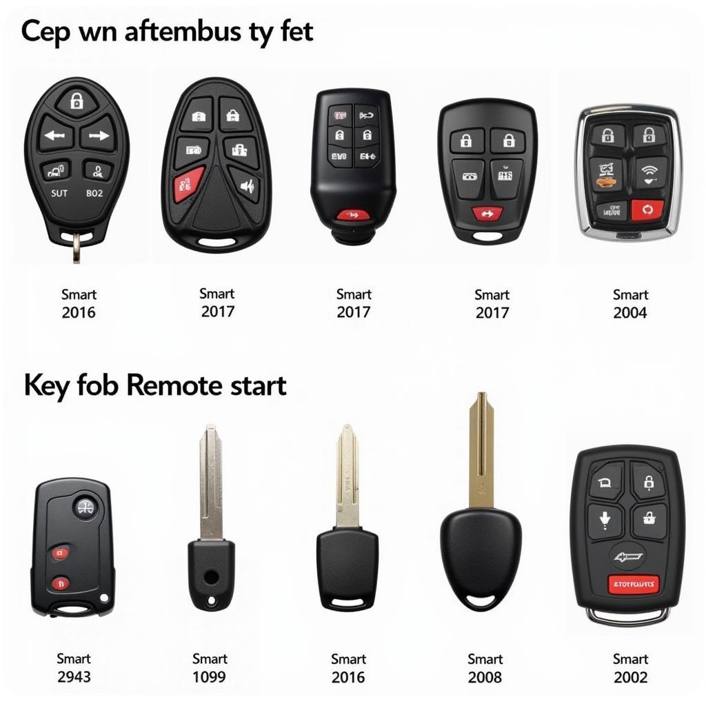 Different Types of Chevy Key Fobs