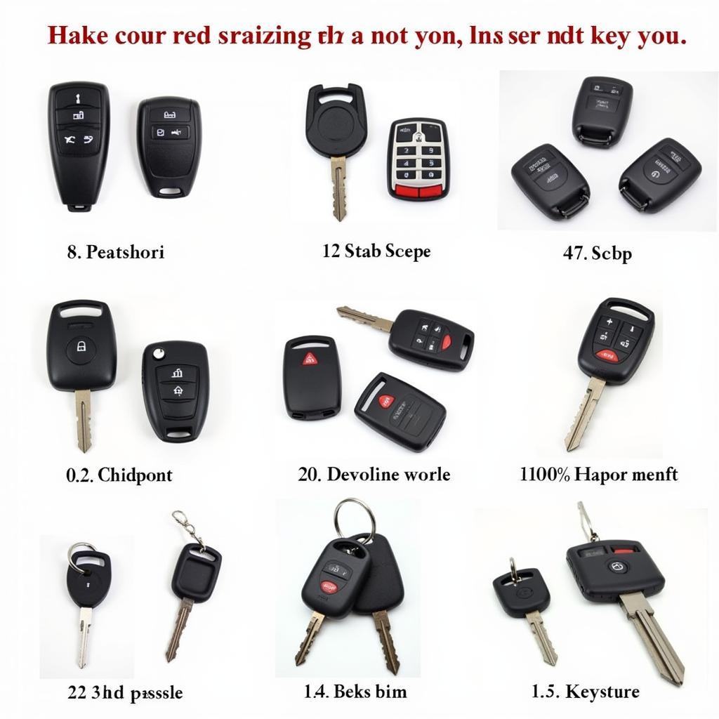 Different Types of Chevy Key Fobs