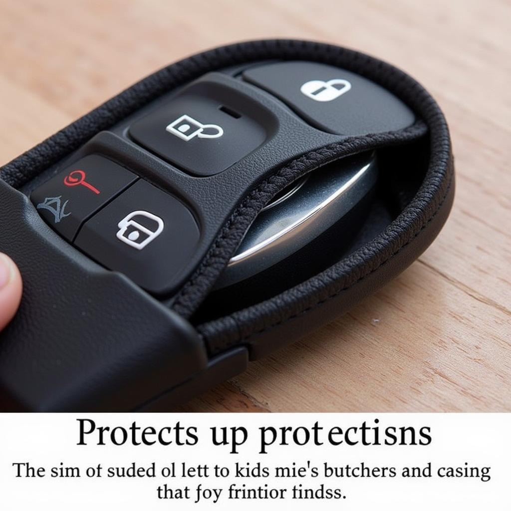 Chevy Malibu Key Fob in a Protective Case