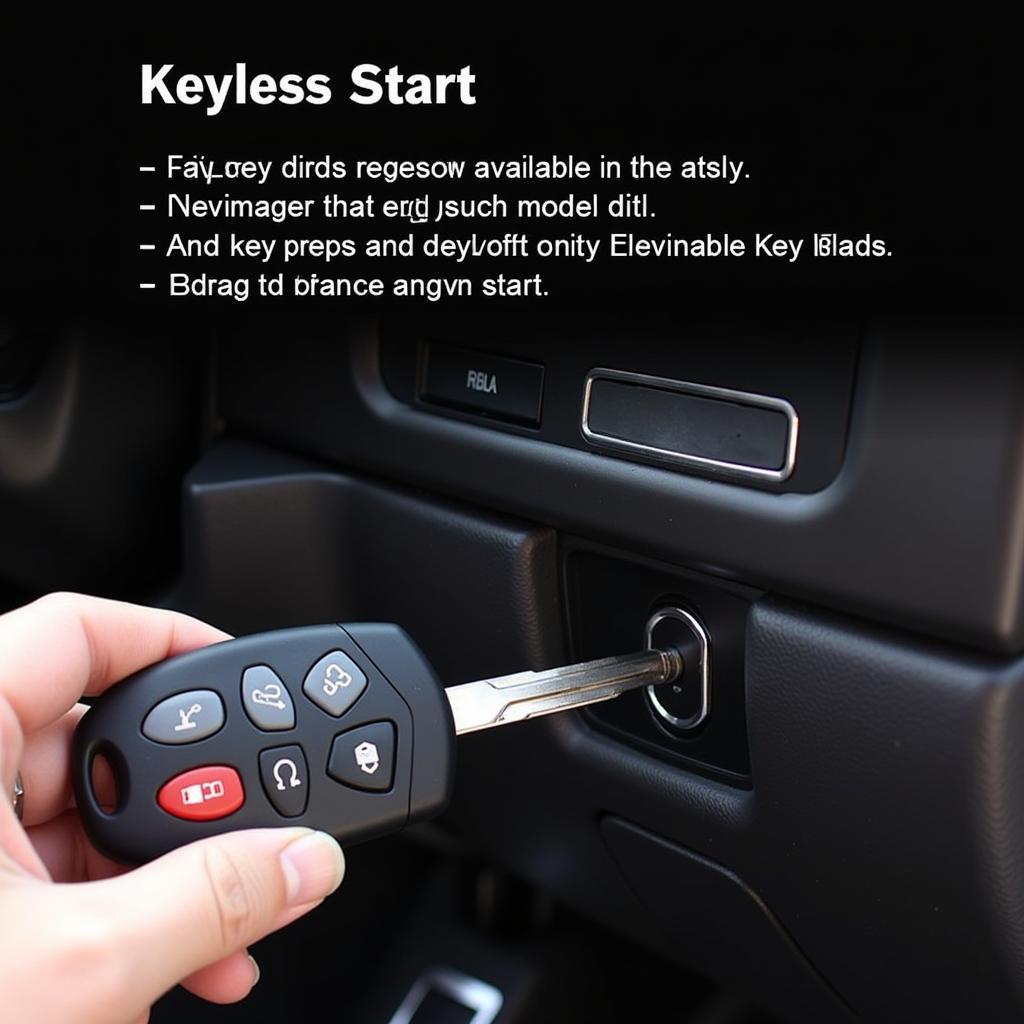 Chevy Silverado Key Fob in Ignition