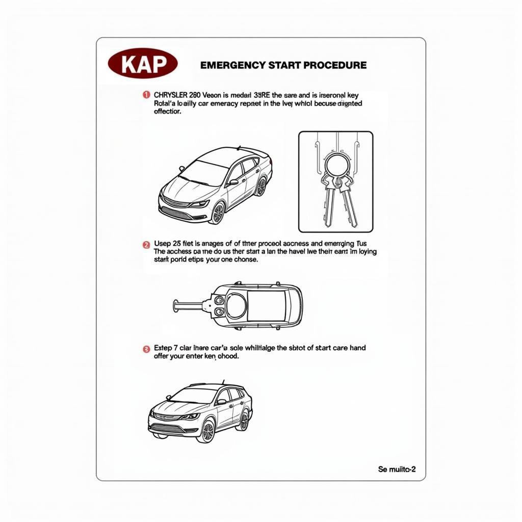 Chrysler 200 Emergency Start Procedure