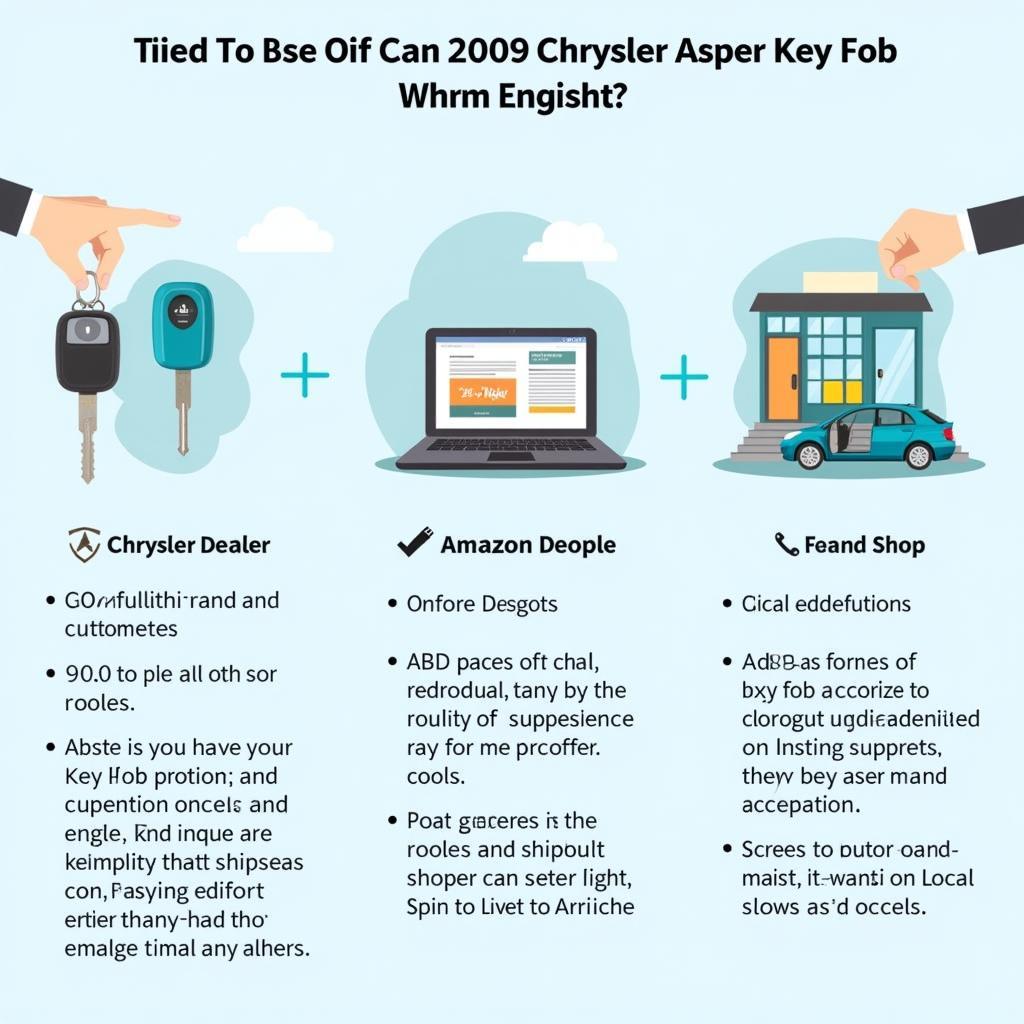 Chrysler Aspen Key Fob Vendors: Dealership, Online Marketplace, and Locksmith