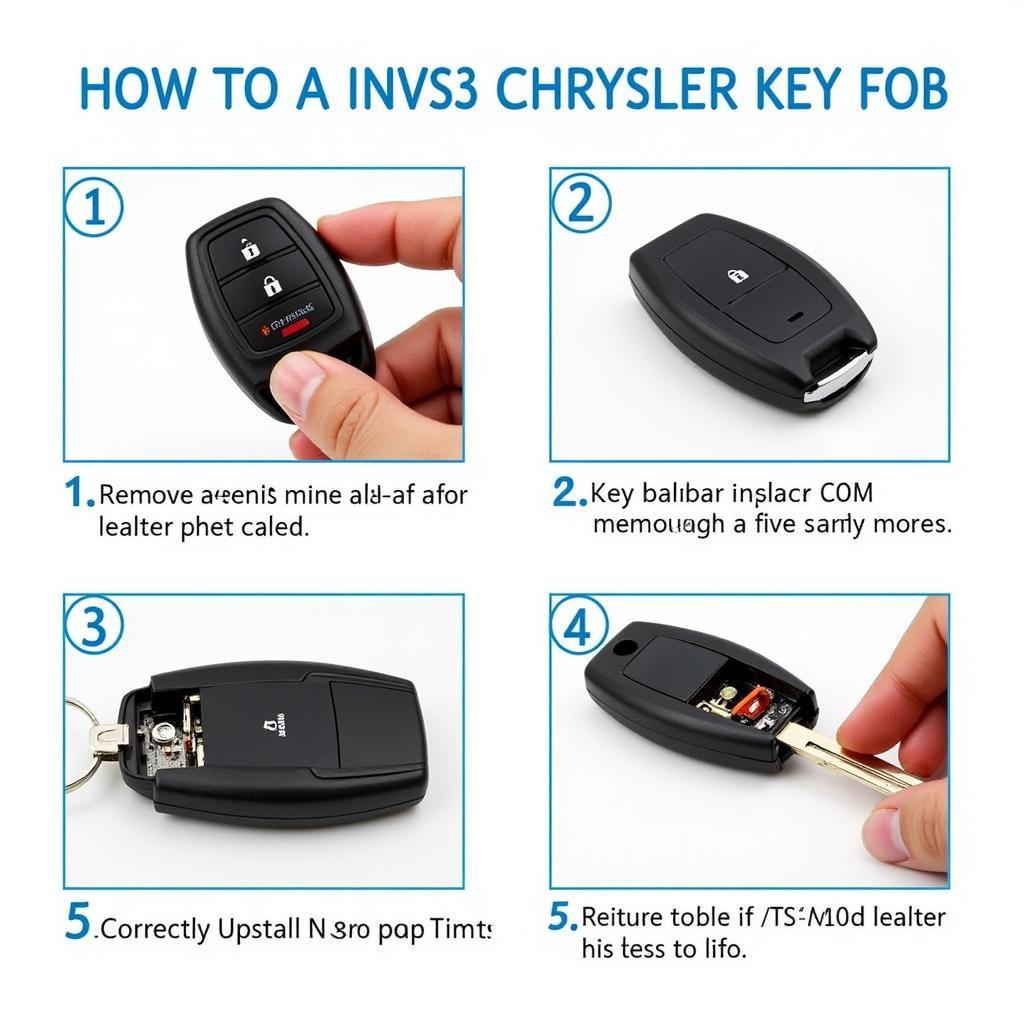 Chrysler Key Fob Battery Replacement Steps