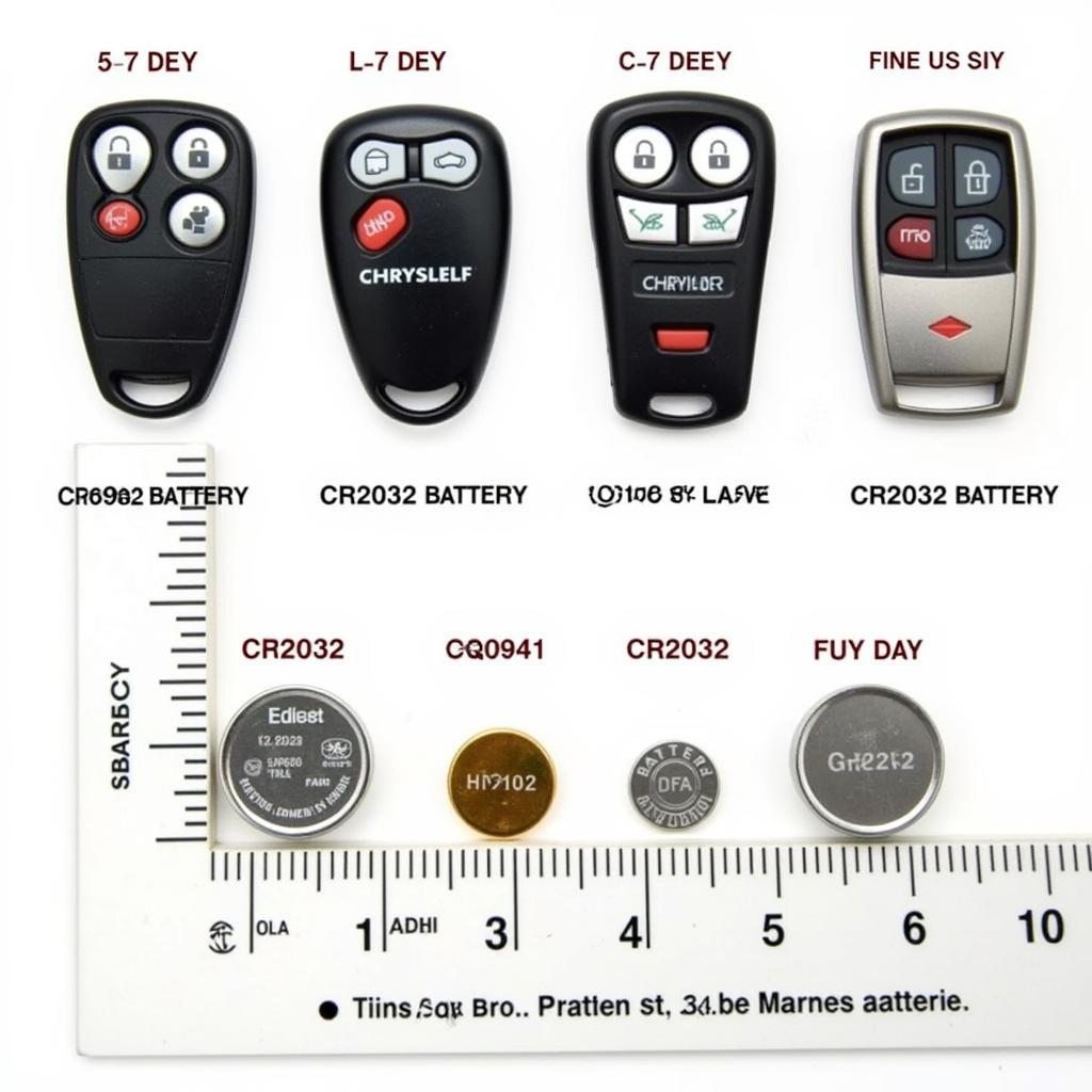 Chrysler Key Fob Battery Types