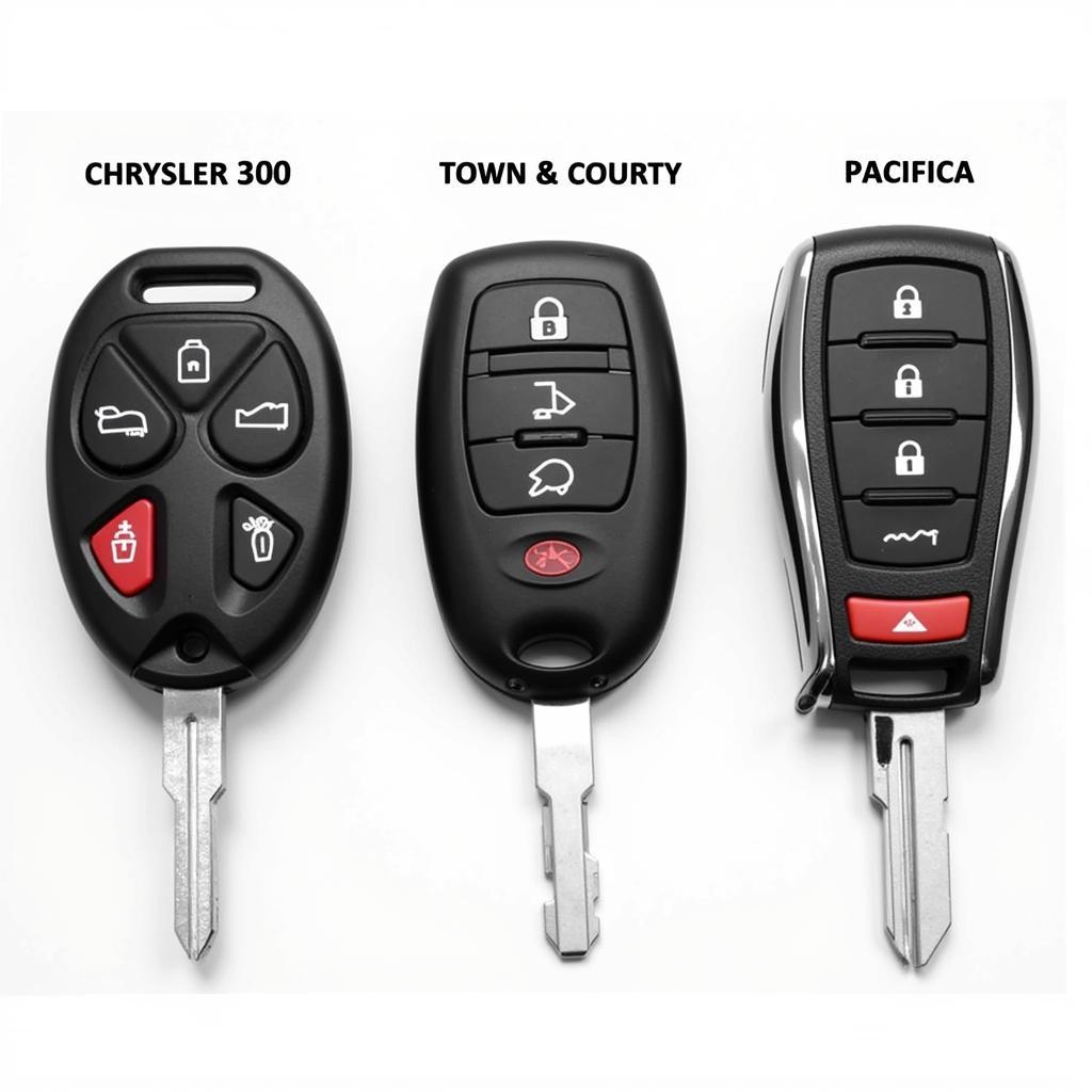 Chrysler Key Fobs for Different Models