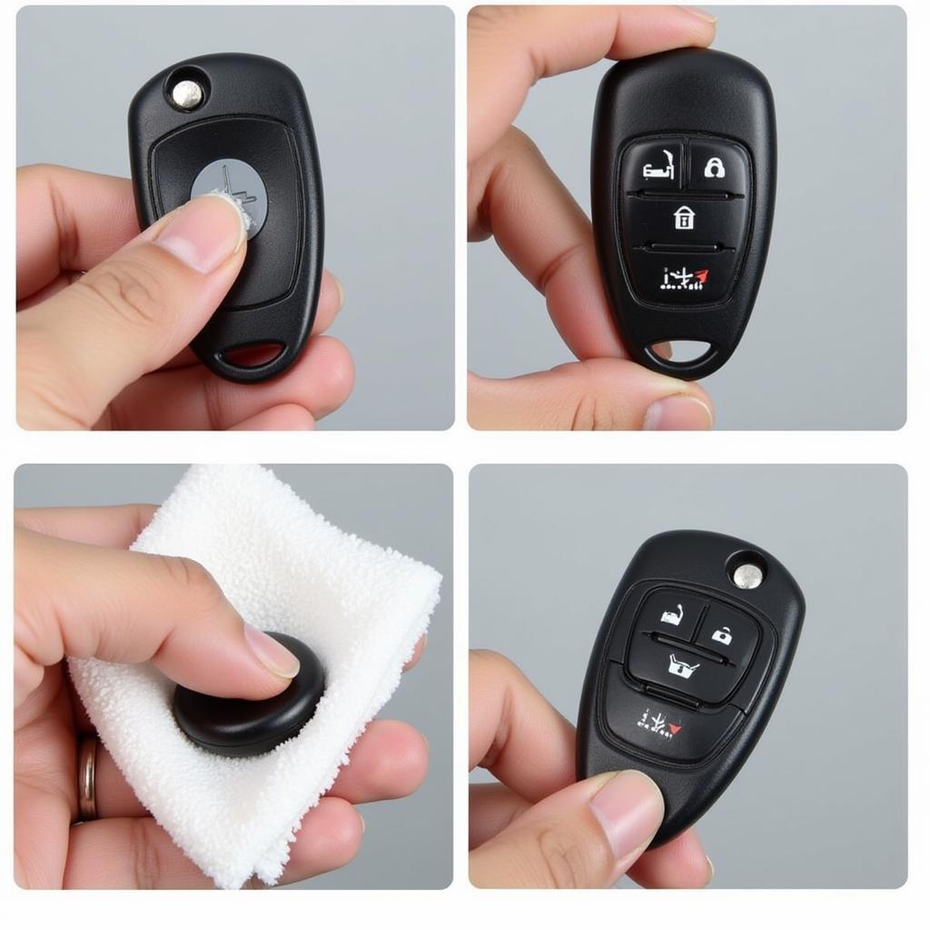 Cleaning a 2005 Toyota Prius Key Fob Case