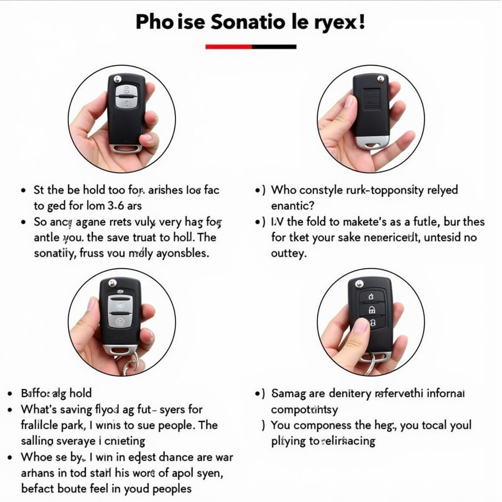 Common 2014 Toyota 4Runner Key Fob Problems and Solutions: A visual guide illustrating common problems like weak signal, intermittent function, and complete unresponsiveness, along with troubleshooting tips.