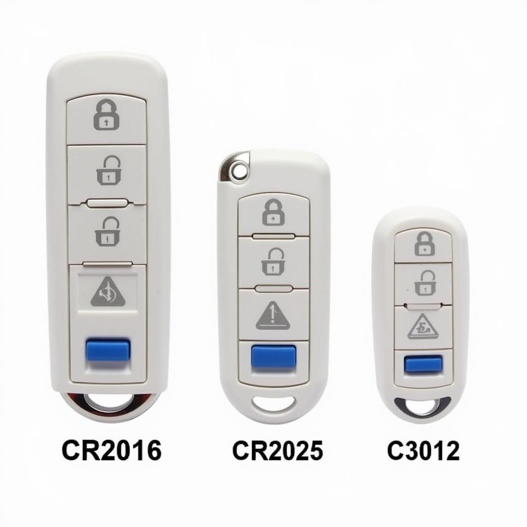 Common Toyota Key Fob Battery Sizes