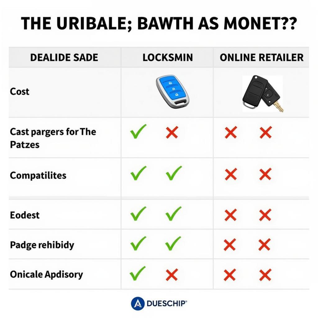 Comparing Key Fob Replacement Options for a 2007 Dodge Caliber: Dealership, Locksmith, and Online Retailer