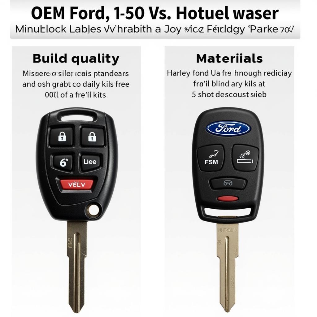 Comparing OEM and Aftermarket Key Fobs