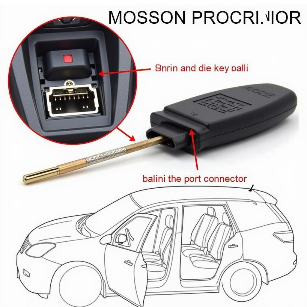 Connecting Nissan Key Fob Programmer to OBD-II Port