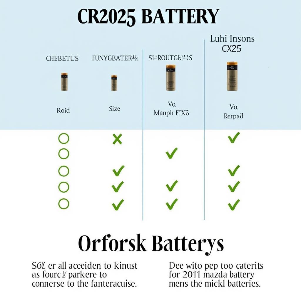 Correct Battery for a 2011 Mazda CX-9 Key Fob