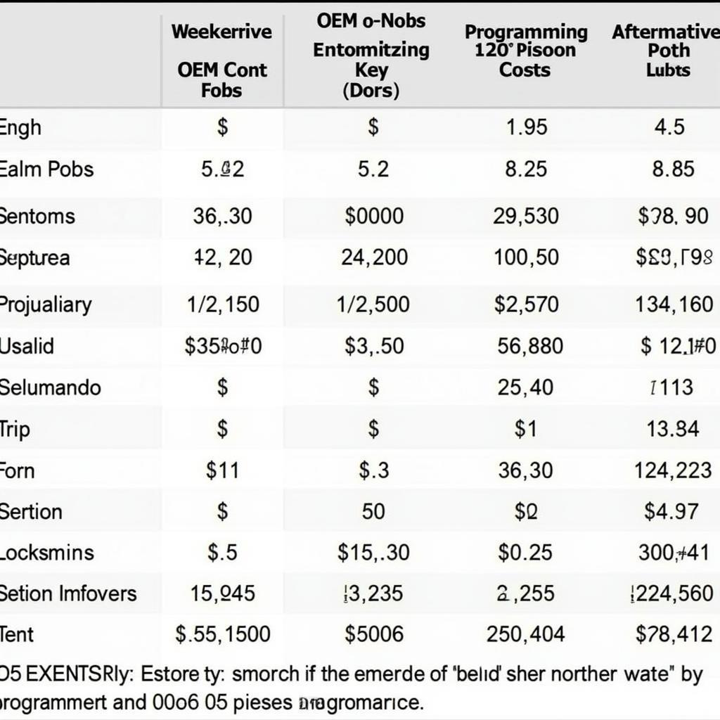 Cost Breakdown: 2001 Nissan Xterra Key Fob Replacement