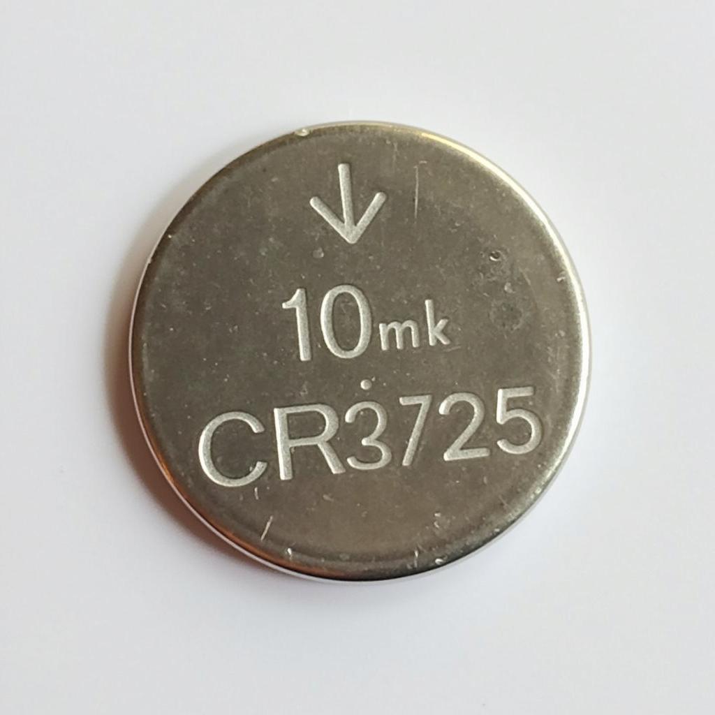 Close-up view of a CR2025 Battery