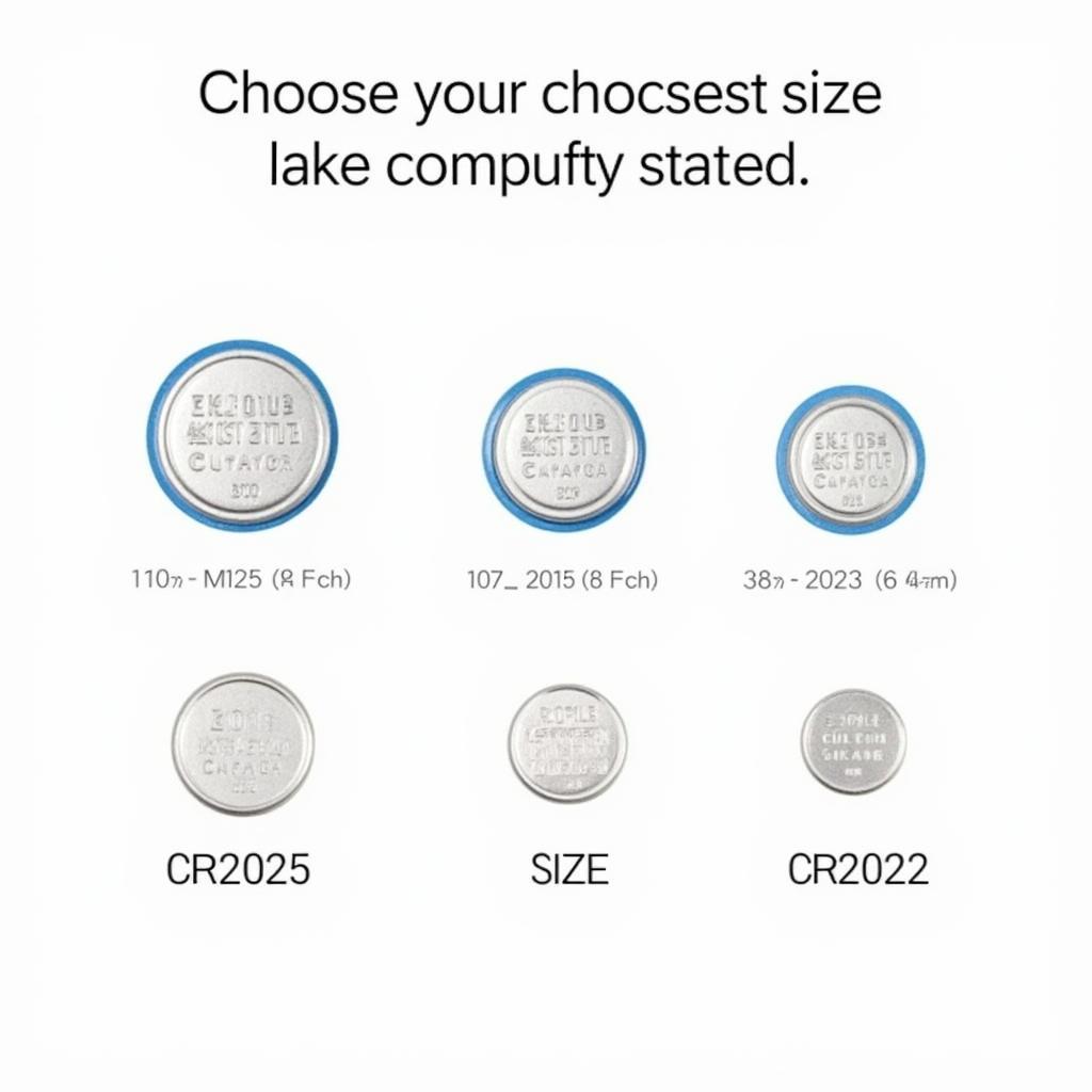 A CR2025 battery, highlighted against a background of other battery types, emphasizing its suitability for Nissan key fobs.