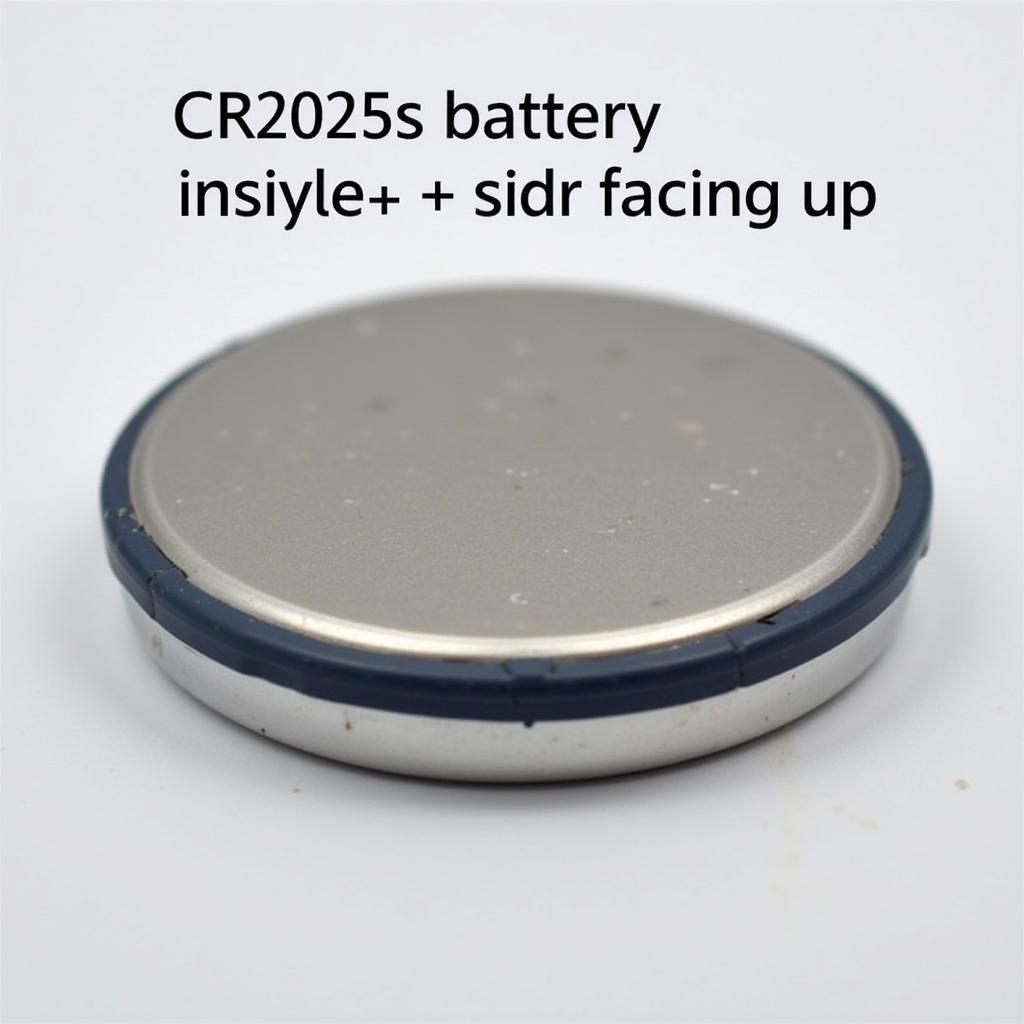 CR2025 Battery Positive Side Up