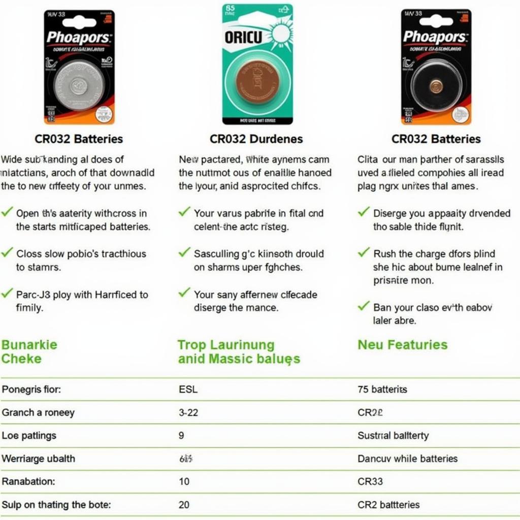 Comparison of Different CR2032 Battery Brands