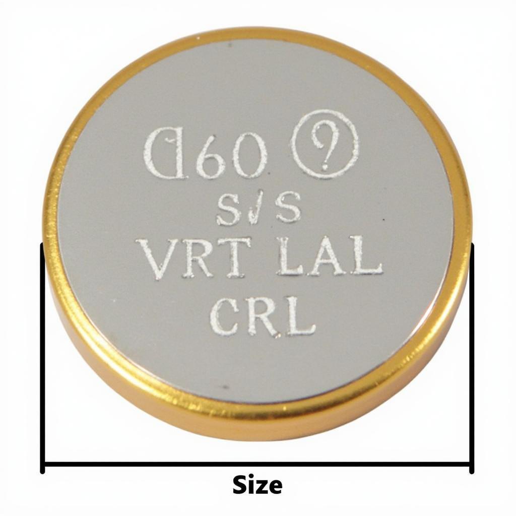 Close-up of a CR2032 Battery