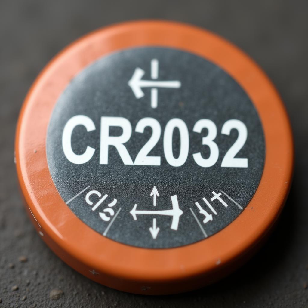 CR2032 Battery Closeup