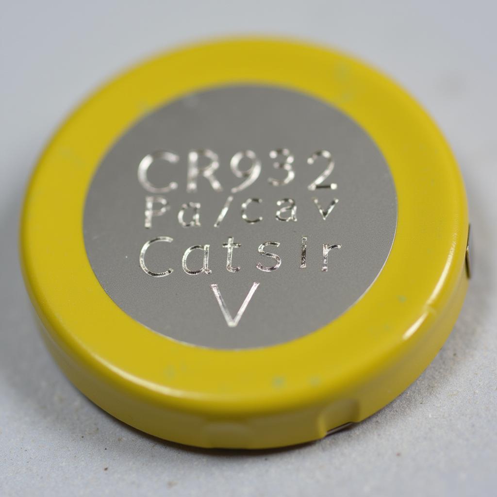 CR2032 Battery Closeup