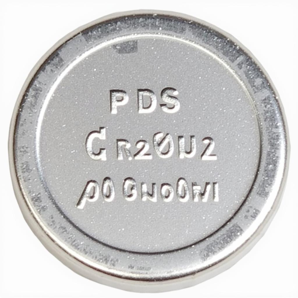 Close-up of a CR2032 Battery