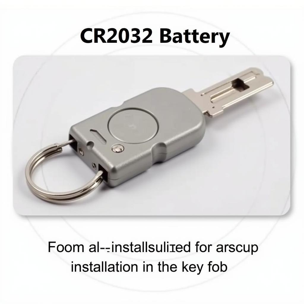 CR2032 Battery Close-up Showing Positive Side