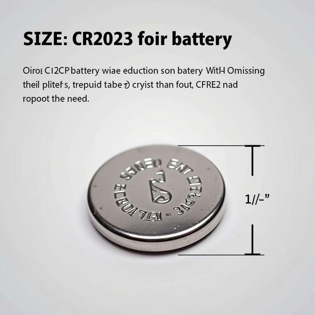 CR2032 Battery for 2012 Nissan Altima Key Fob - Close-up View of the Battery