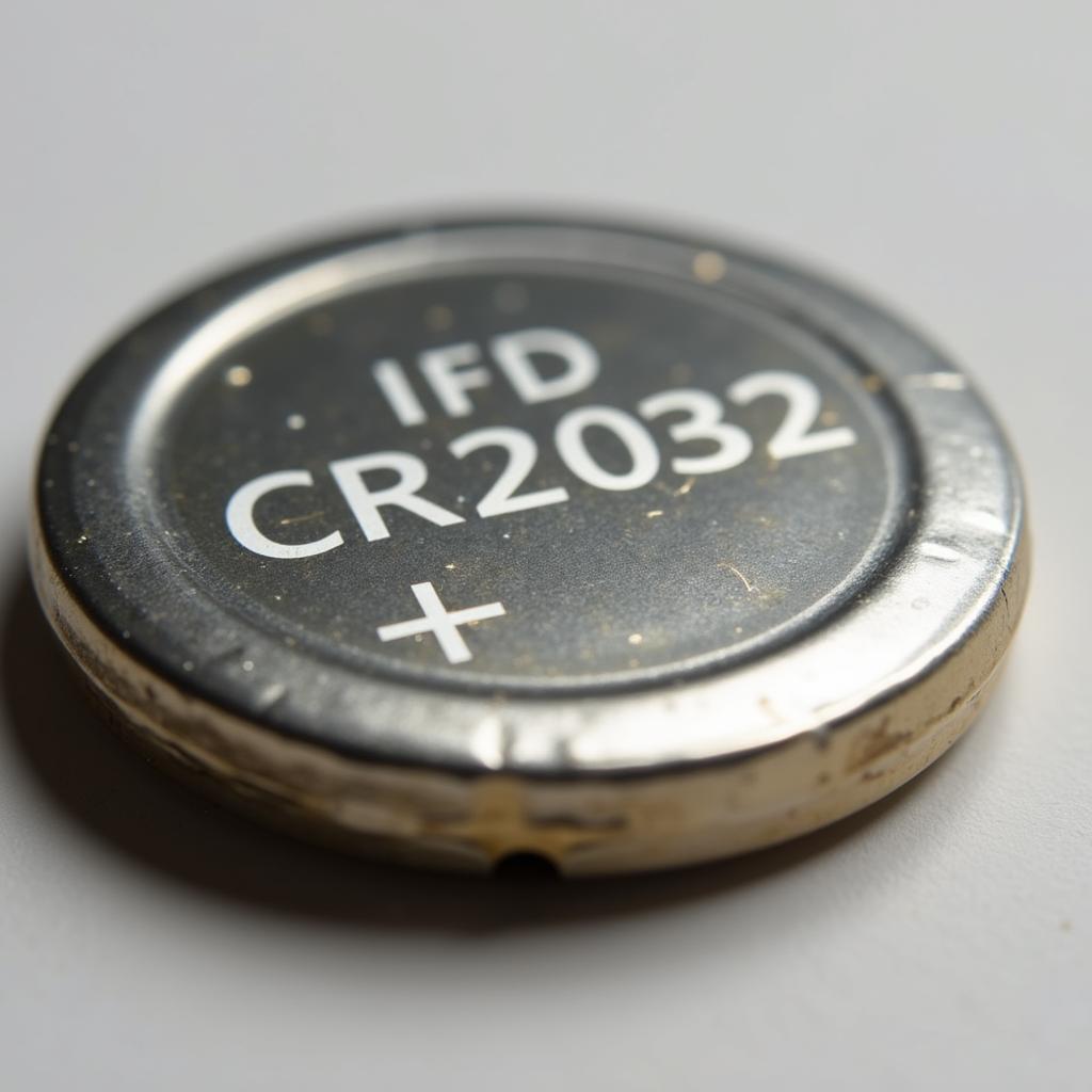 CR2032 Battery for 2019 Honda CRV Key Fob - Close-up of the correct battery type.