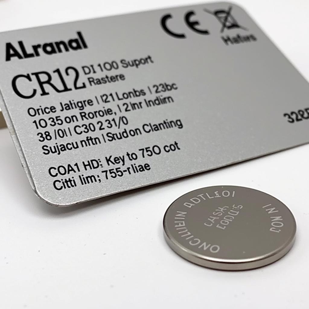 CR2032 Battery for 2021 Nissan Rogue Key Fob: Close-up View and Packaging