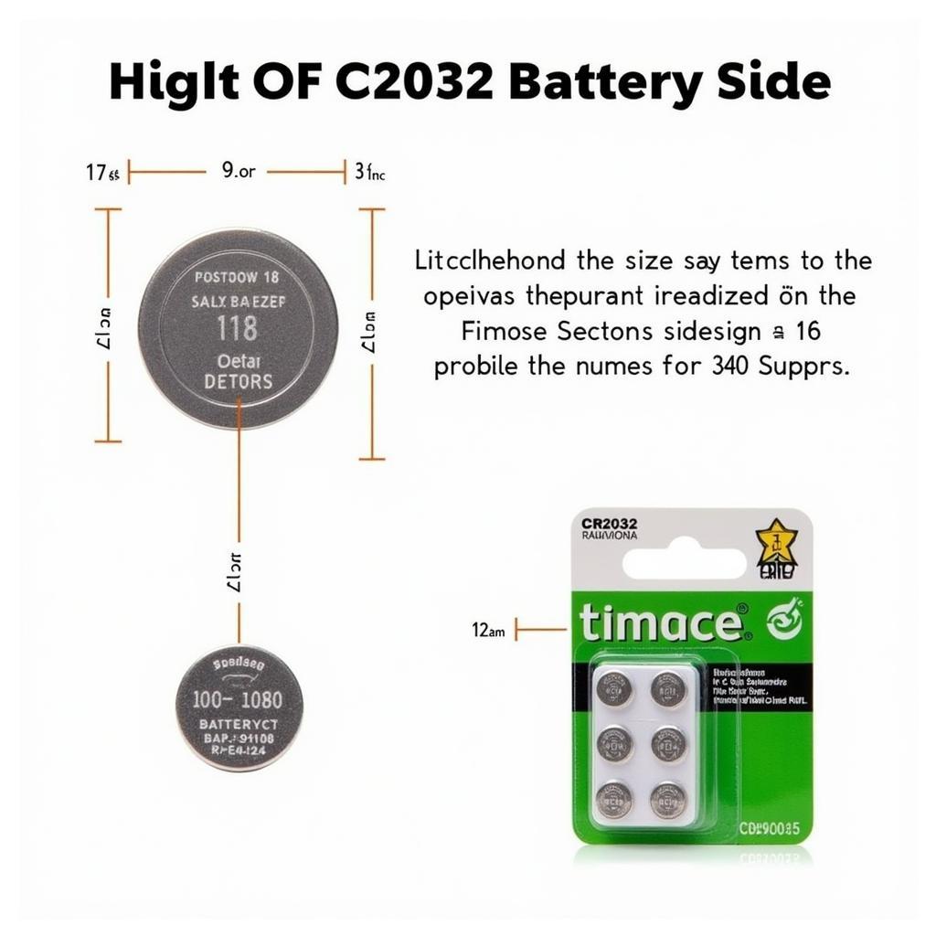 CR2032 Battery for Nissan Altima Key Fob: A clear image showcasing the correct battery type needed for replacement.