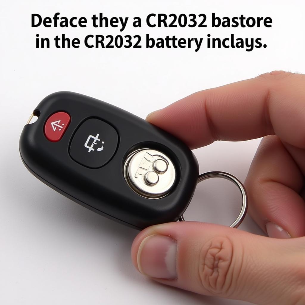 Correct CR2032 Battery Installation in Key Fob