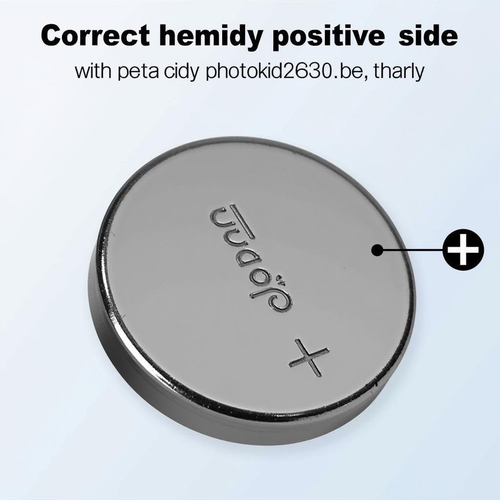 CR2032 Battery Positive Side Up