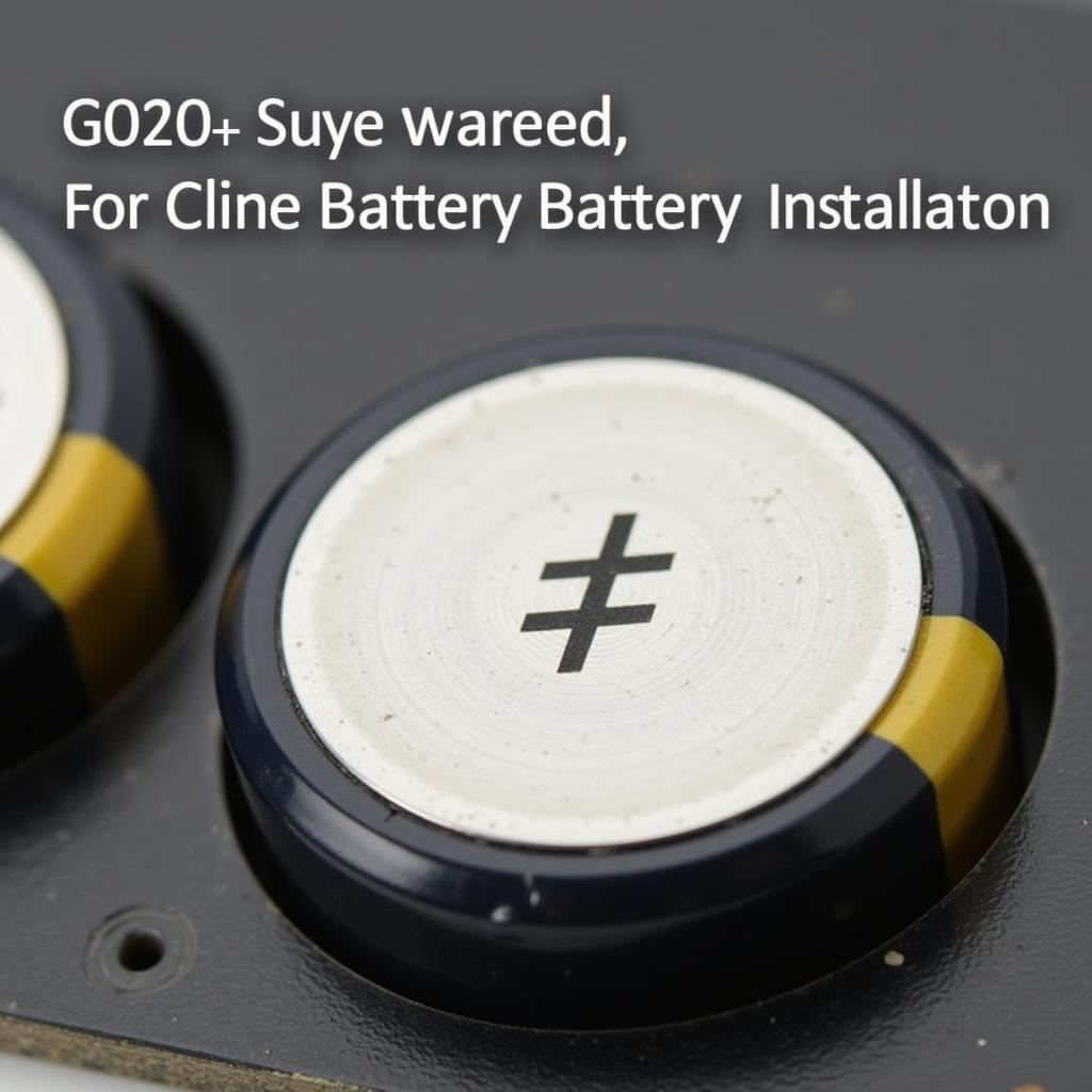 CR2032 Battery Positive Side Up