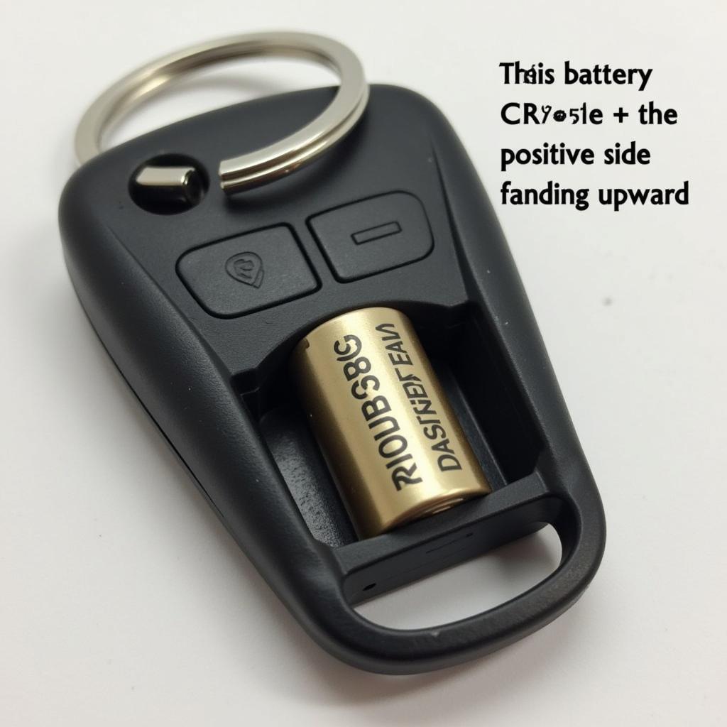 CR2032 Battery Positive Side Up Orientation in Key Fob