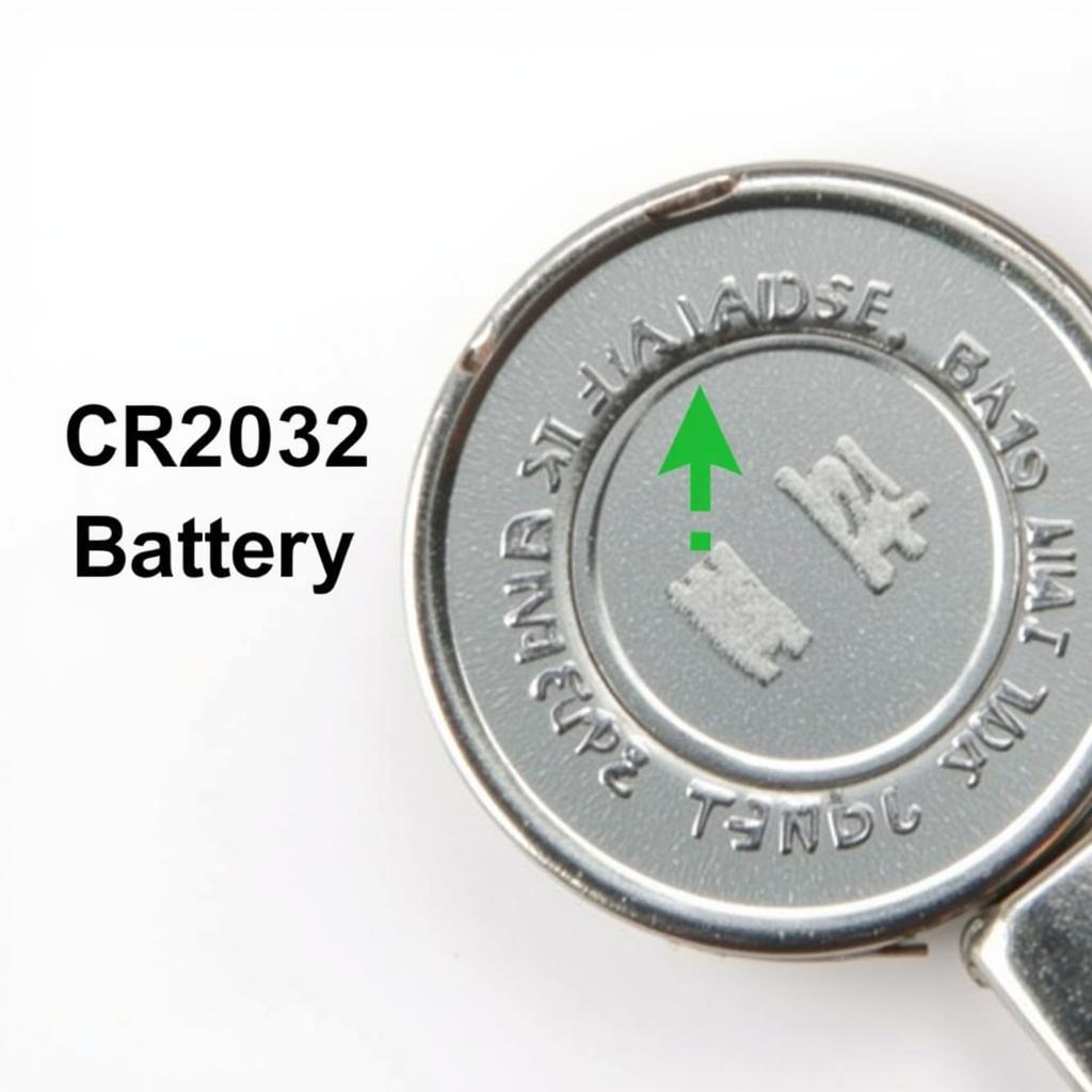 CR2032 Battery with Positive Side Up