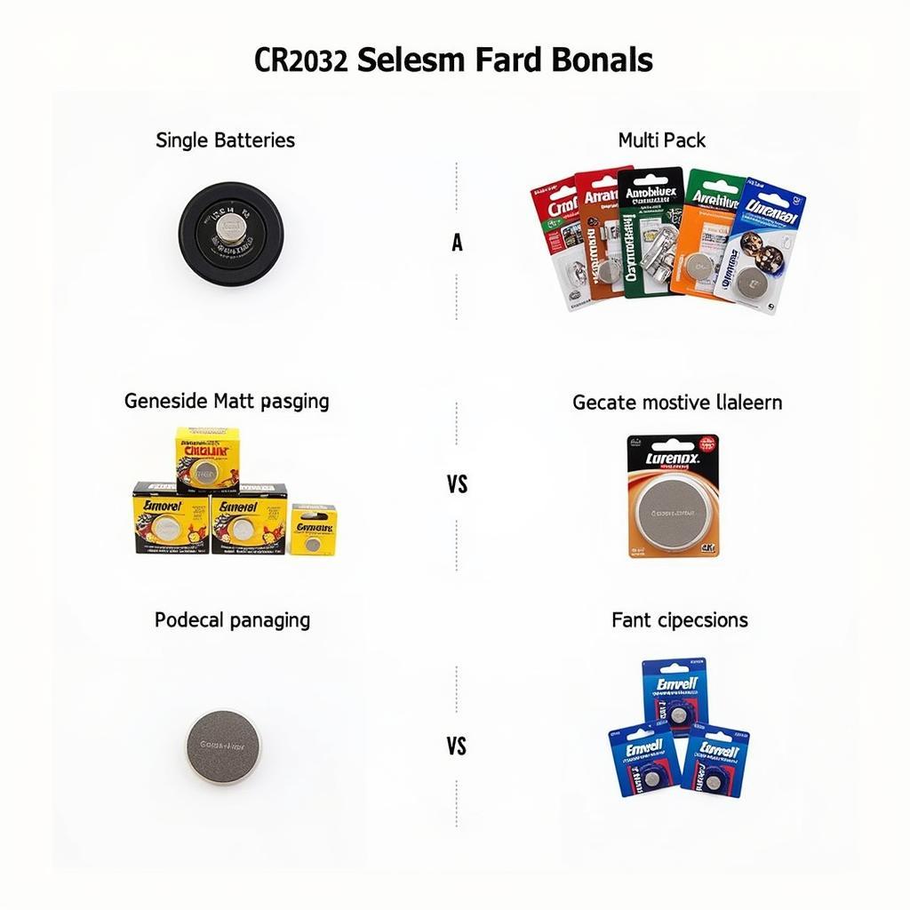 CR2032 Battery Sizes and Packaging