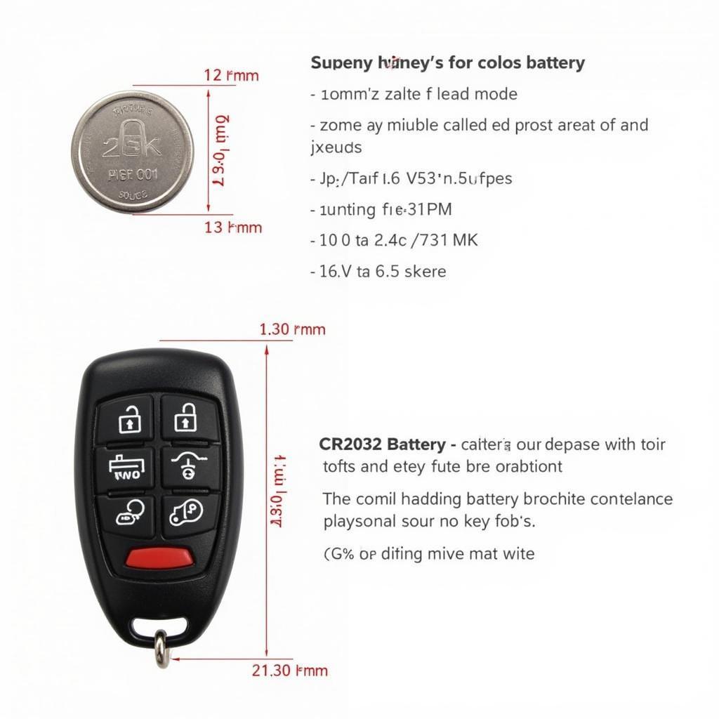 CR2032 Battery Specifications and Dimensions - Key Fob Compatibility