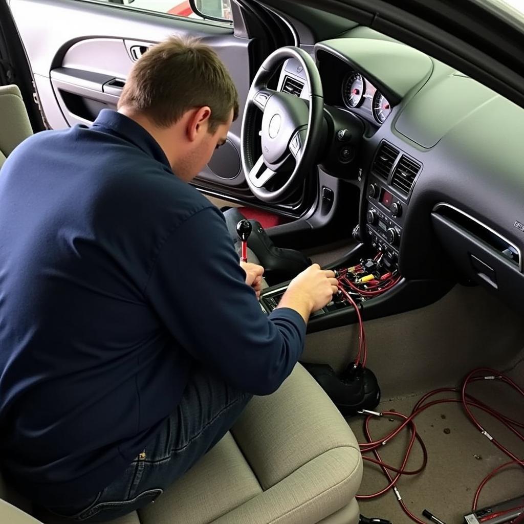 Professional Crimestopper Installation in a Car