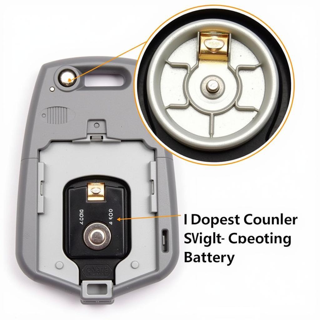 Inside a CRV Key Fob Battery Compartment