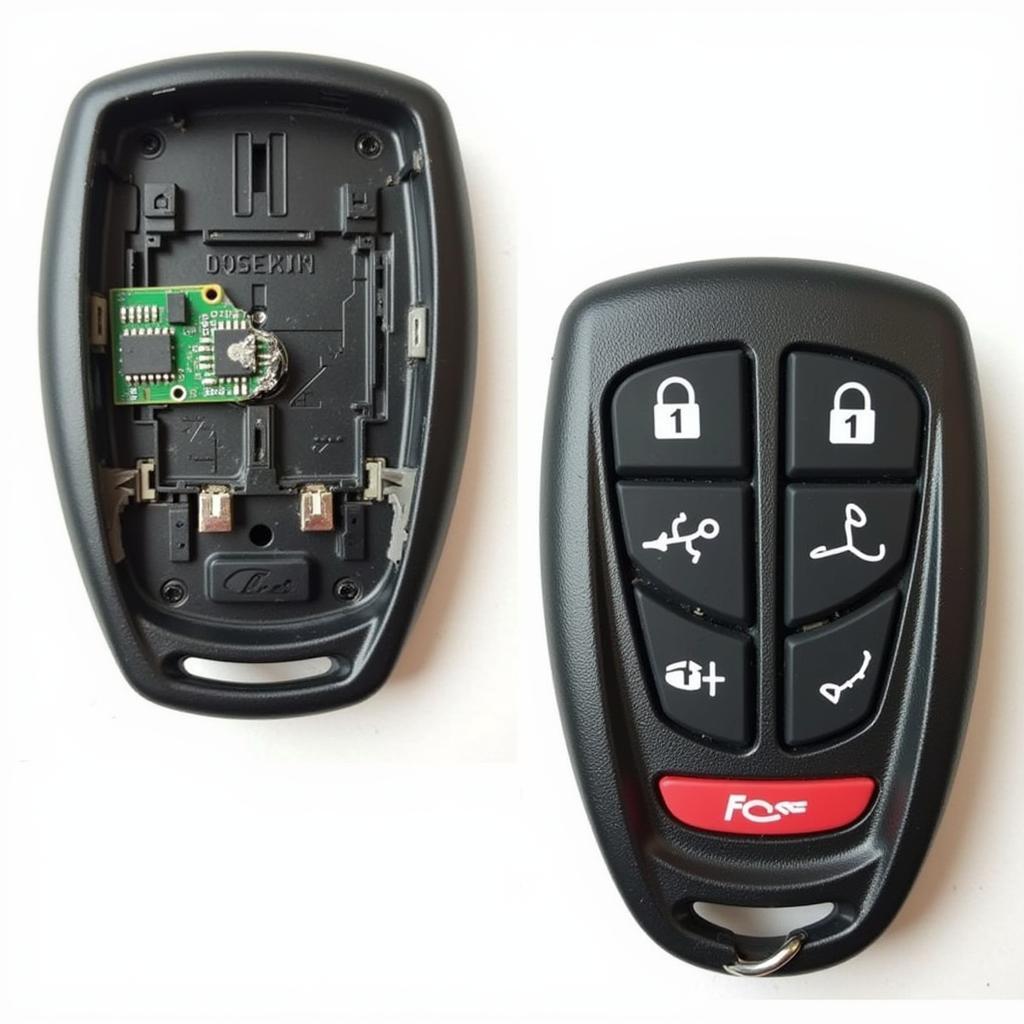 Internal Damage of a 2011 Ford Edge Key Fob