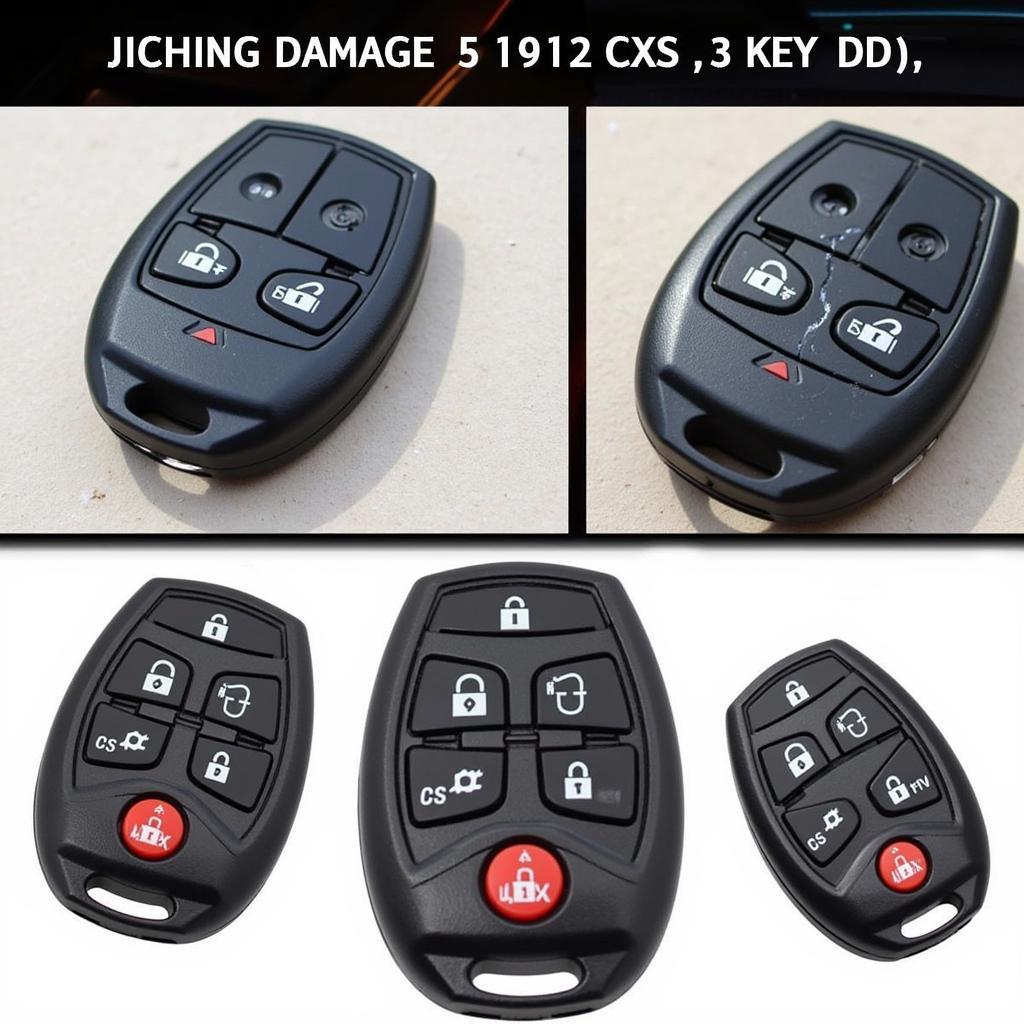 Damaged 2018 Mazda CX-3 Key Fob Examples