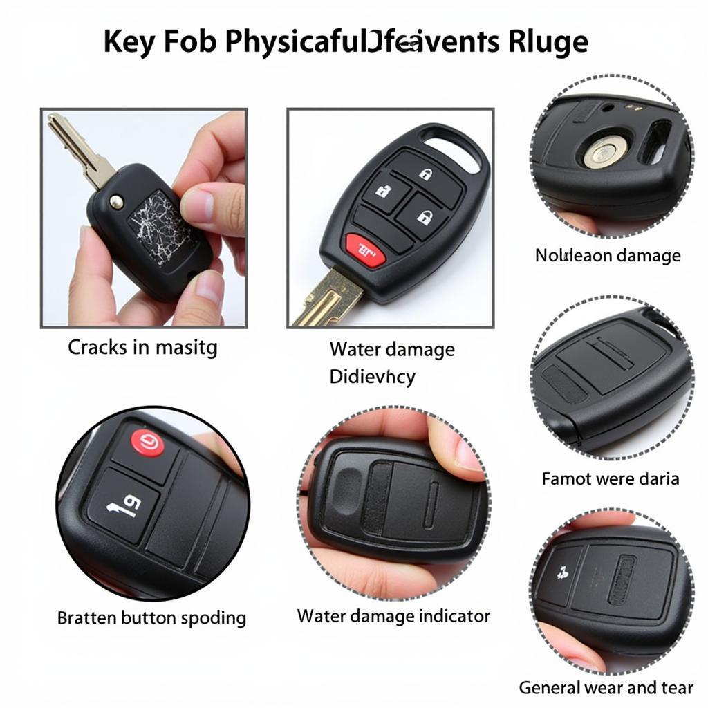 Examples of Damaged Chevy Equinox Key Fobs