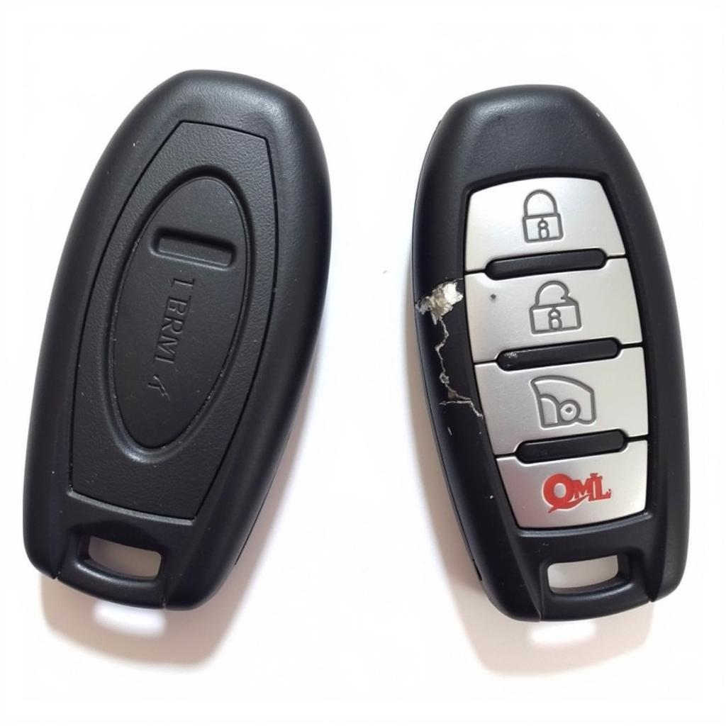 Damaged Ford Focus Key Fob