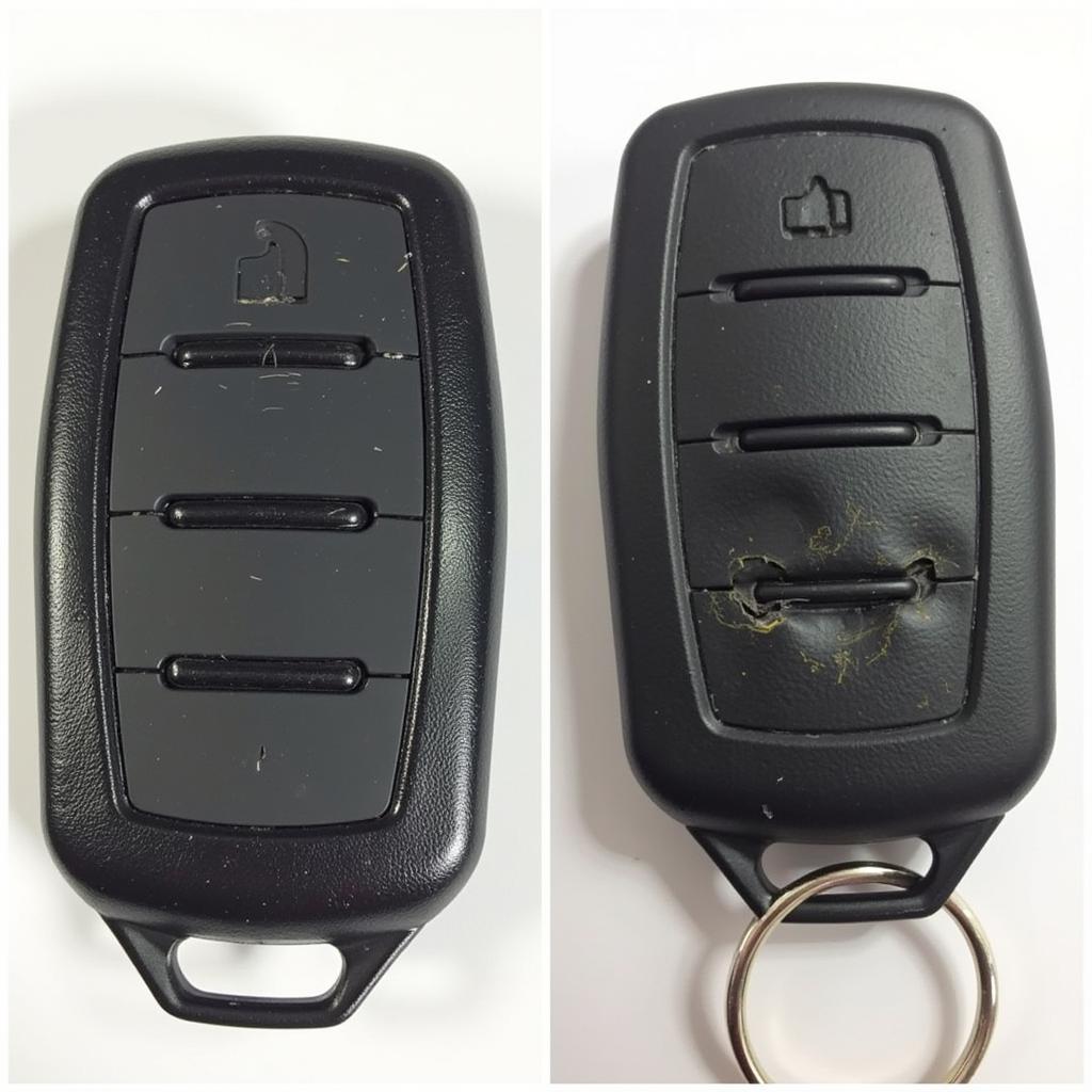 Damaged Ford Key Fob Showing Wear and Tear